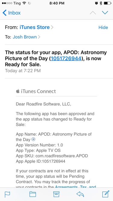 APOD approval